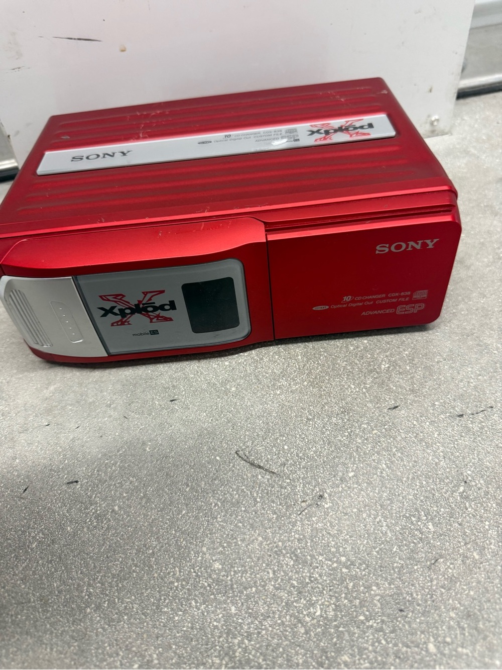 Sony CDX-838 Mobile ES 10 Disc CD Changer Car Stereo Audio Player tested